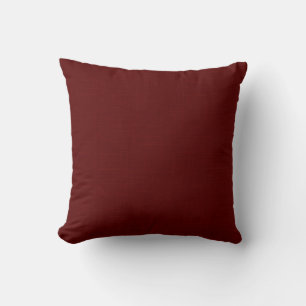 Coussin Texturé rouge foncé, brun rouge.
