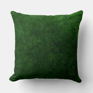Coussin texture velours vert émeraude