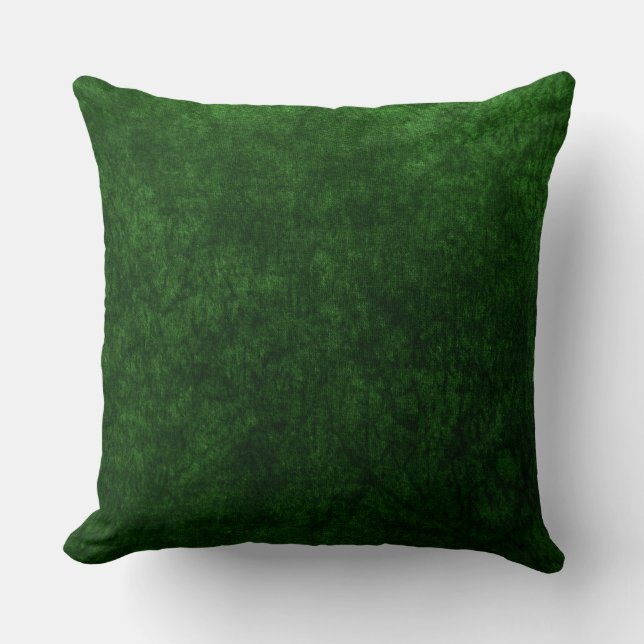 Coussin texture velours vert émeraude (Recto)