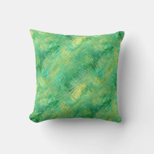 Coussin Texture verre vert émeraude