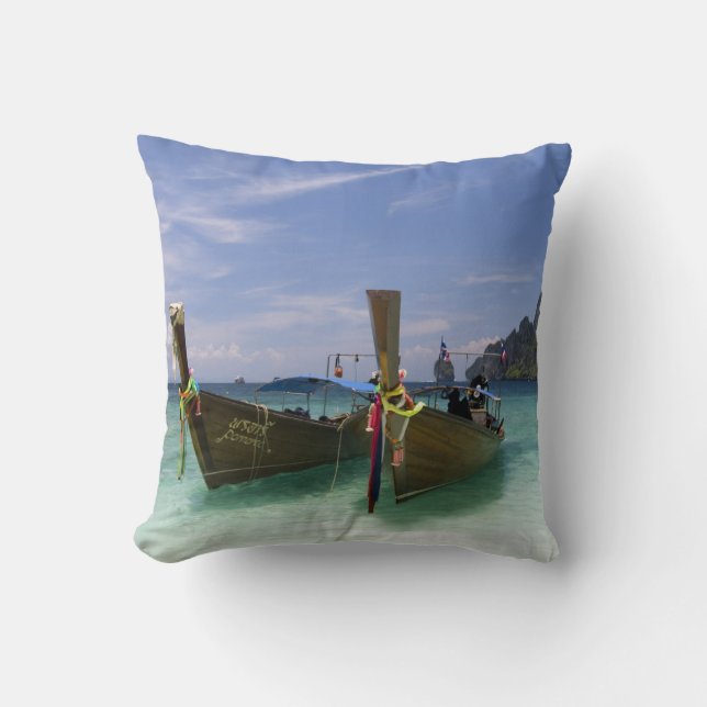 Coussin Thaïlande, île Phi Phi Don, plage de Yong Kasem (Recto)