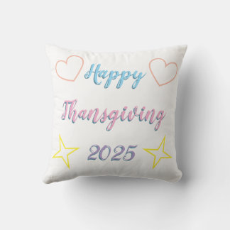 Coussin Thankful Grateful Blessed Pillow – Cozy Decor