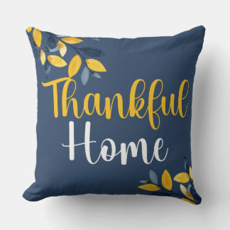 Coussin Thankful Home & Loving Roots Reversible Autumn
