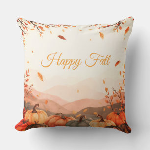 Coussin Thanksgiving, Automne Saison, Happy Fall Outdoor P