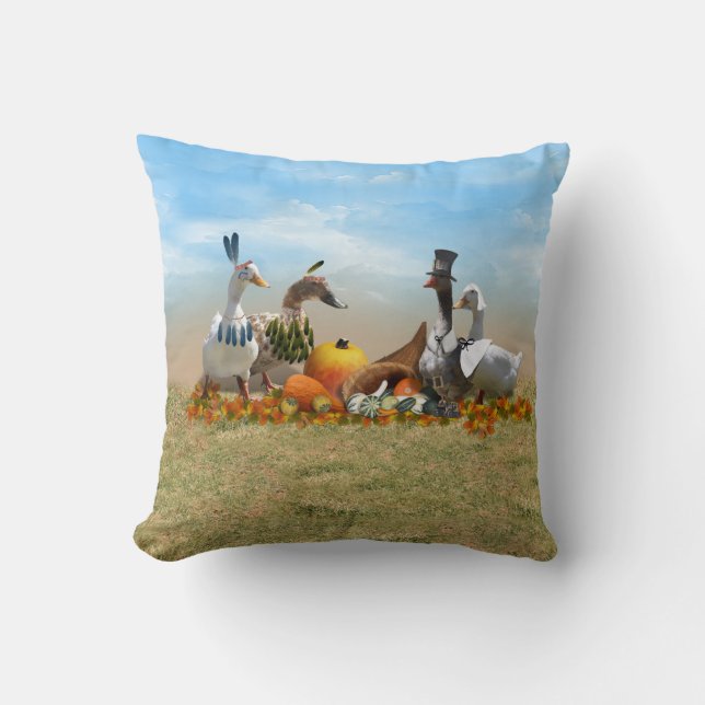 Coussin Thanksgiving Ducks (Recto)