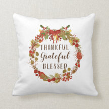 Thanksgiving Fall Wreath Grateful Blessé