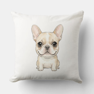 Coussin The Bat-Eared Aristocrat: Cute French Bulldog