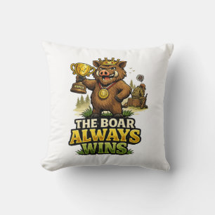 Coussin The Boar Always Wins