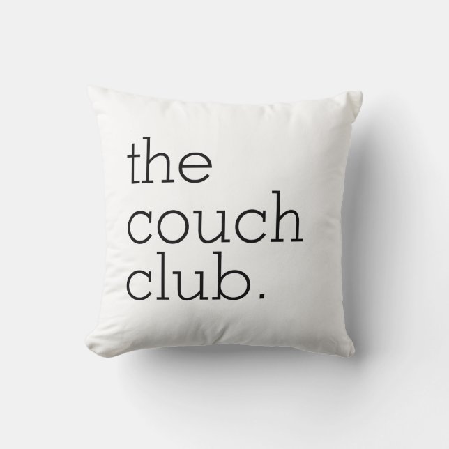 Coussin The Couch Club Cotton Throw Pillow (Recto)
