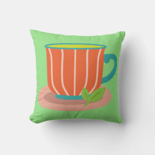 Coussin Thé de menthe poivrée pour les amateurs de thé