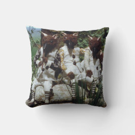 Coussin Thé de sang et chêne à cordes rouges