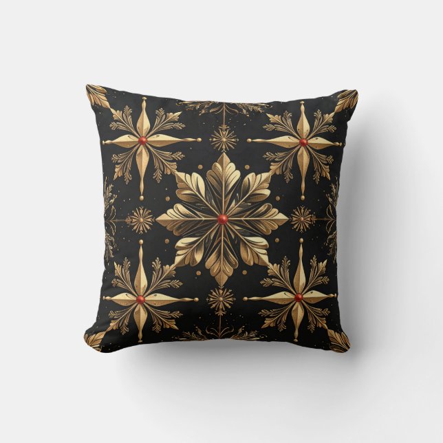 Coussin The Elegant Christmas - Black (Recto)