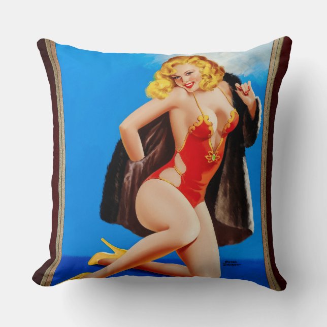 Coussin The Feed Of Mink par Peter Driben (Recto)