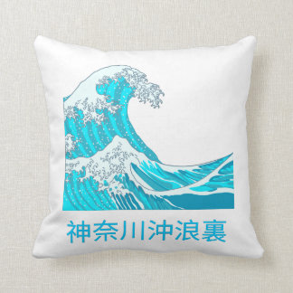 Coussin The great wave of kanagawa