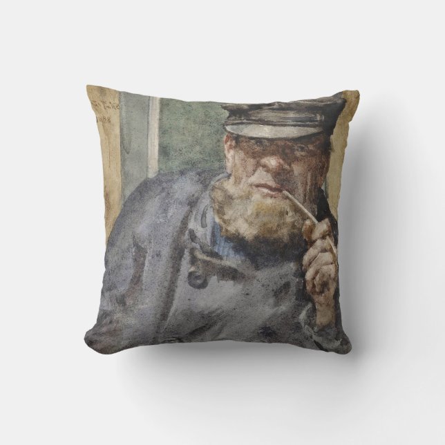 Coussin The Old Sea Dog (par Henry Scott Tuke) (Recto)