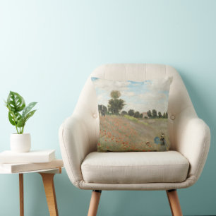 Coussin The Poppy Field near Argenteuil by Claude Monet
