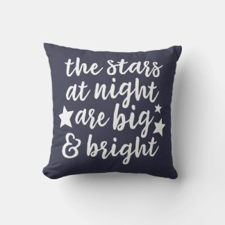 Coussin The Stars at Night Texas Jouer l'oreiller - Blanc