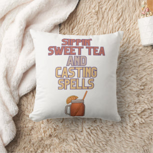 Coussin Thé sucré et épices Humour de cuisine