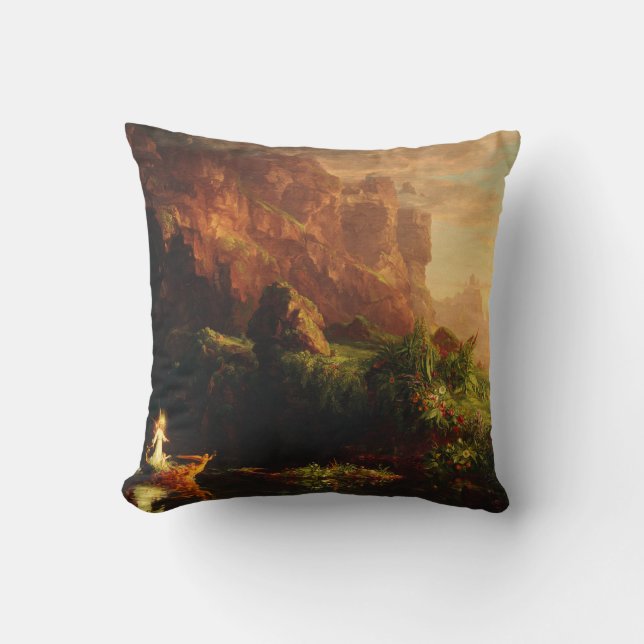 Coussin The Voyage of Life Childhood by Thomas Cole (Recto)