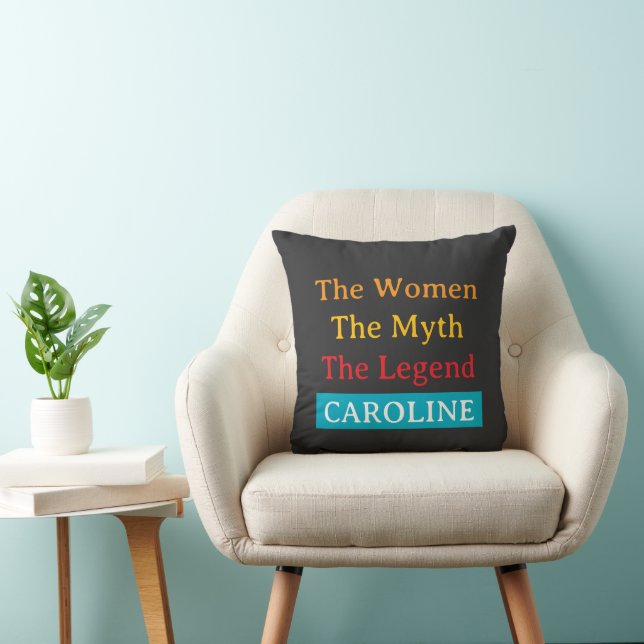 Coussin The Women, The Myth, The Legend personalized  (Chaise)