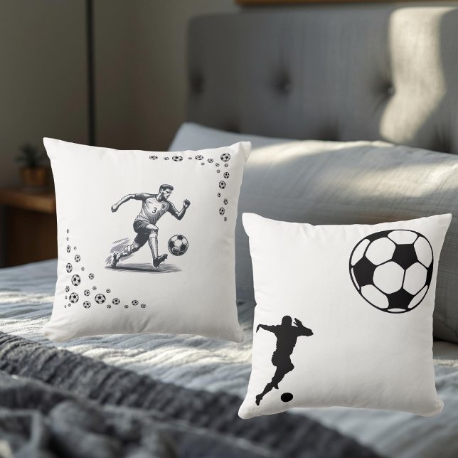 Coussin The World of Football Throw Pillow (Créateur téléchargé)