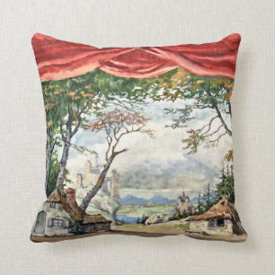 COUSSIN THEATRE STAGE BACKDROP DECOR BALLET GISELLE PILLOW