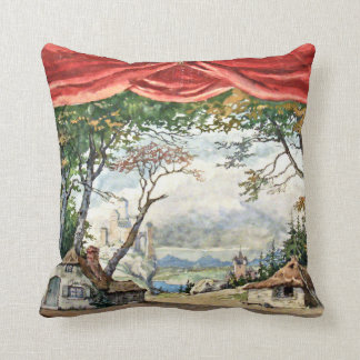 COUSSIN THEATRE STAGE BACKDROP DECOR BALLET GISELLE PILLOW