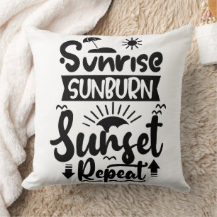 Coussin Thème de vacances d'été