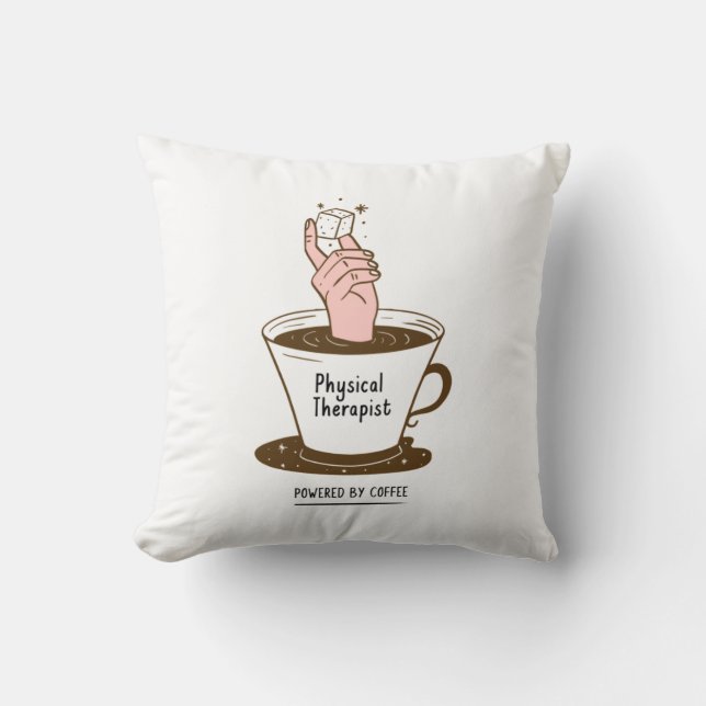 Coussin Thérapeute Physique Actionné Avec Café (Recto)