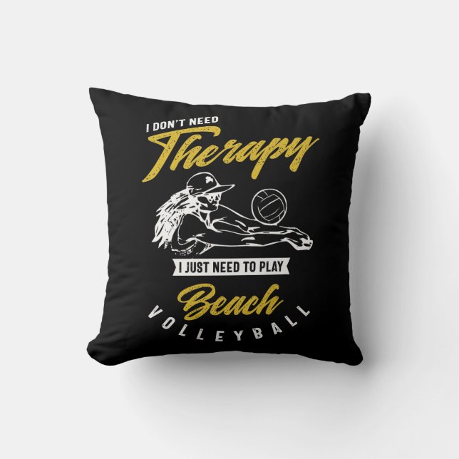 Coussin Thérapie - Beach Volleyball (Recto)