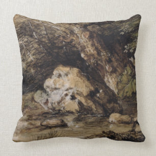 Coussin Thomas Gainsborough un paysage accidenté avec