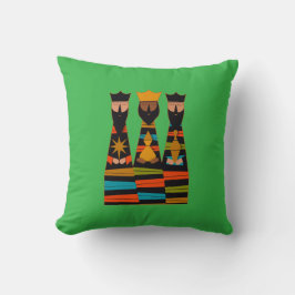 Coussin Three Wise Men Modern Mid-Century