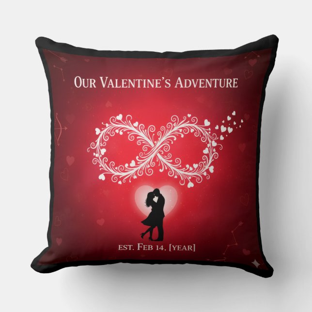 Coussin Throw Pillow for valentines day's  (Recto)
