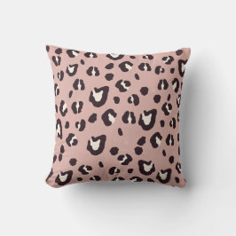 Coussin Throw pillow pink animal print