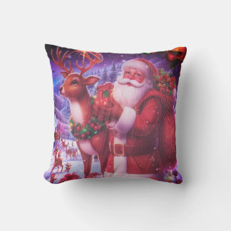 Coussin Throw Pillow Santa Claus