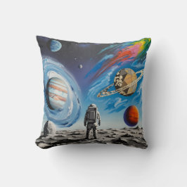 Coussin Throw Pillow, space man