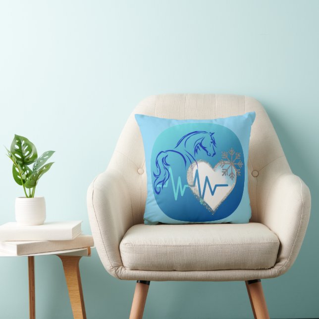 Coussin Throw Pillow Winter Design (Chaise)