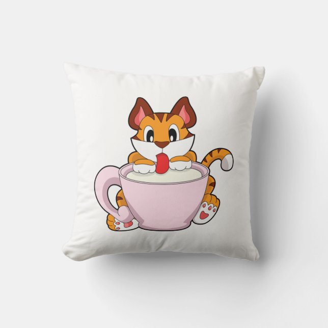 Coussin Tiger chat avec la coupe de lait.PNG (Recto)