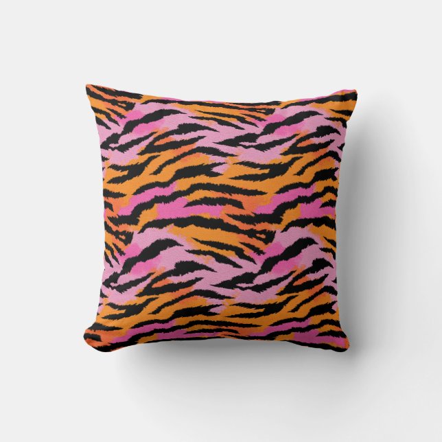 Coussin Tiger Gras Poster de animal et glamour (Recto)