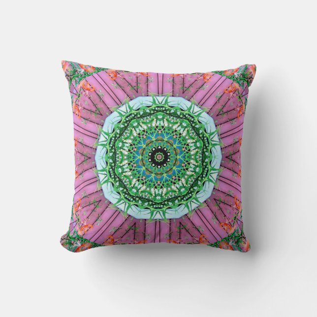 Coussin Tiger Lily abstrait (Recto)