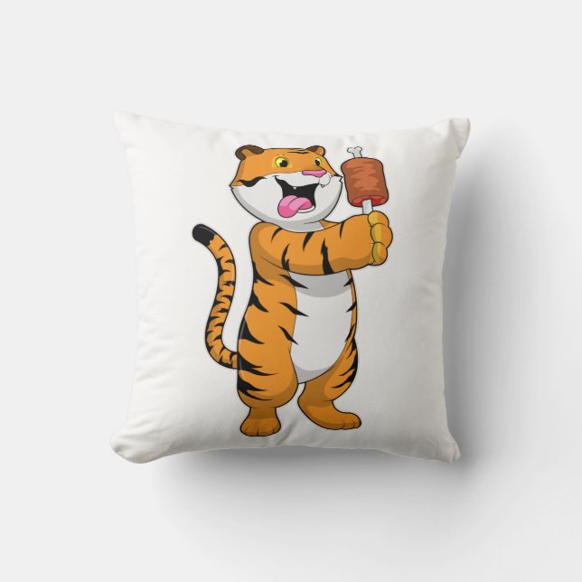 Coussin Tigre avec viande (Recto)