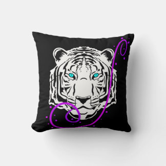 Coussin Tigre blanc