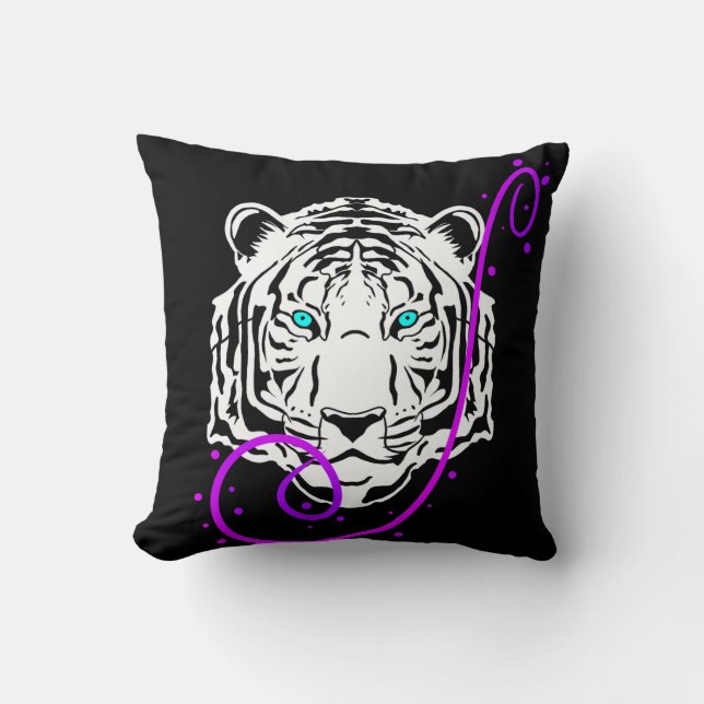 Coussin Tigre blanc (Recto)