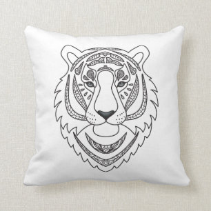 Coussin Tigre blanc inspiré