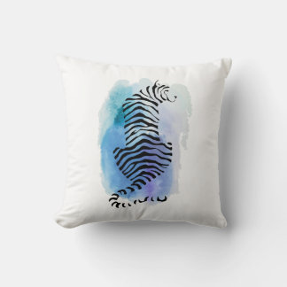 Coussin Tigre coloré