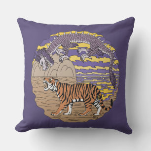 Coussin Tigre et dragon