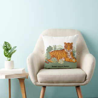 Coussin Tigre, jungle animale