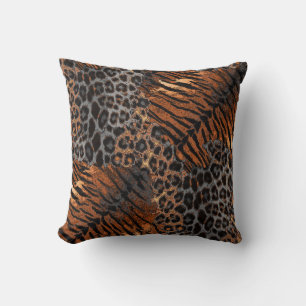 Coussin Tigre léopard tendance