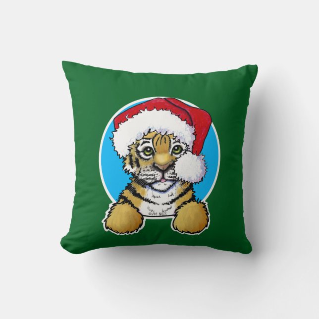 Coussin Tigreau de Noël (Recto)