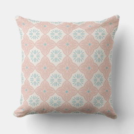 Coussin Tile casablanca graphic in pink pastel pattern